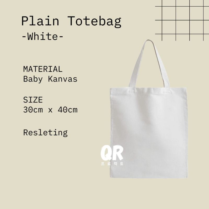 QR Project Totebag White