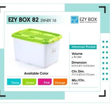 ❁ Ezy Box Container Box Plastik Kotak Penyimpanan 10 & 15 Liter ➥