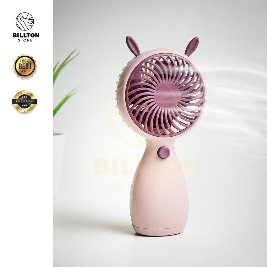 Kipas Angin Genggam Portable Mini / Mini Fan Cute Premium USB Recharge