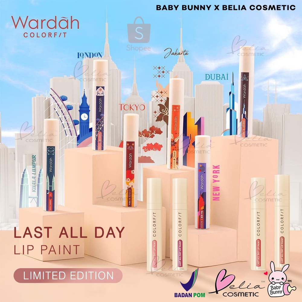 ❤ BELIA ❤ WARDAH Colorfit Last All Day Lip Paint 4.2g | Lip Cream | Lip Color | Lipstick | Baby Bunny | BPOM