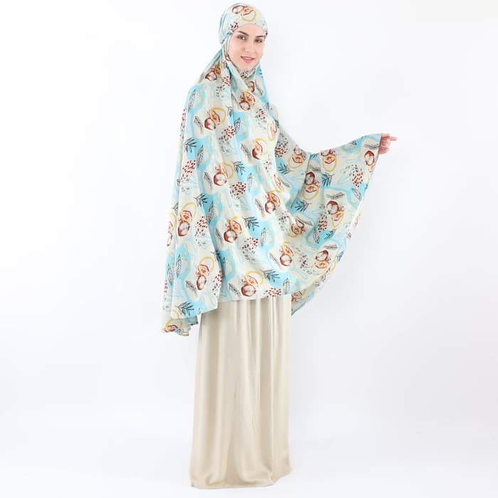 Mukena Dewasa Zahrana Cream Tazbiya