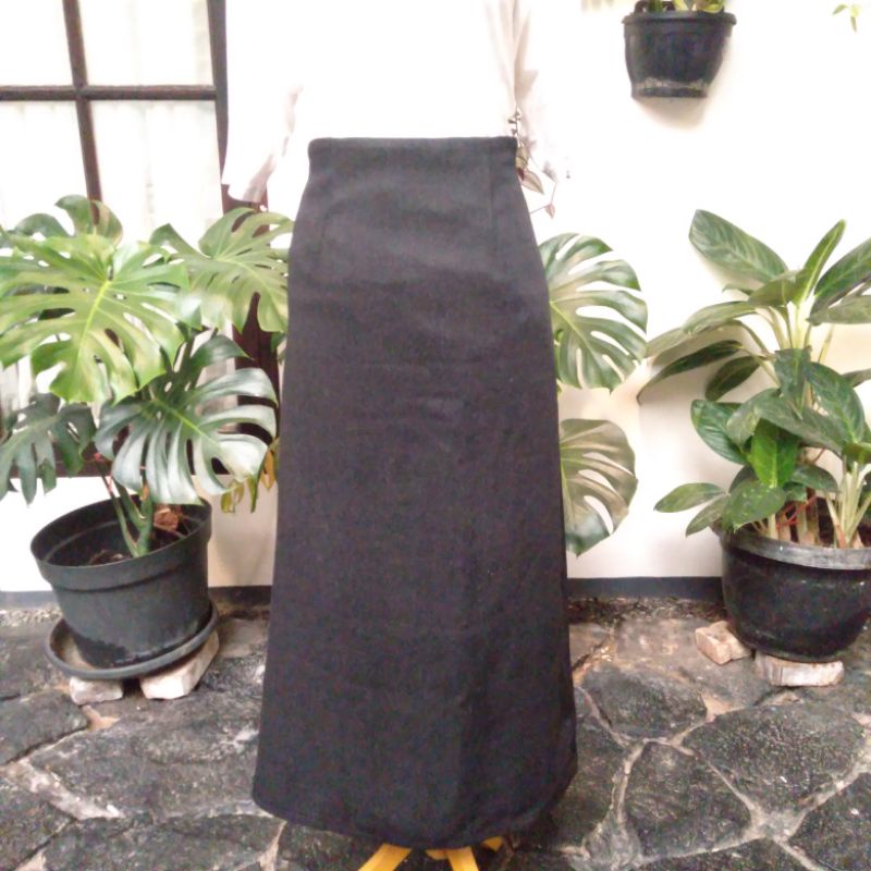 ROK SEPAN WANITA KERJA ROK KERJA PANJANG HITAM MURAH