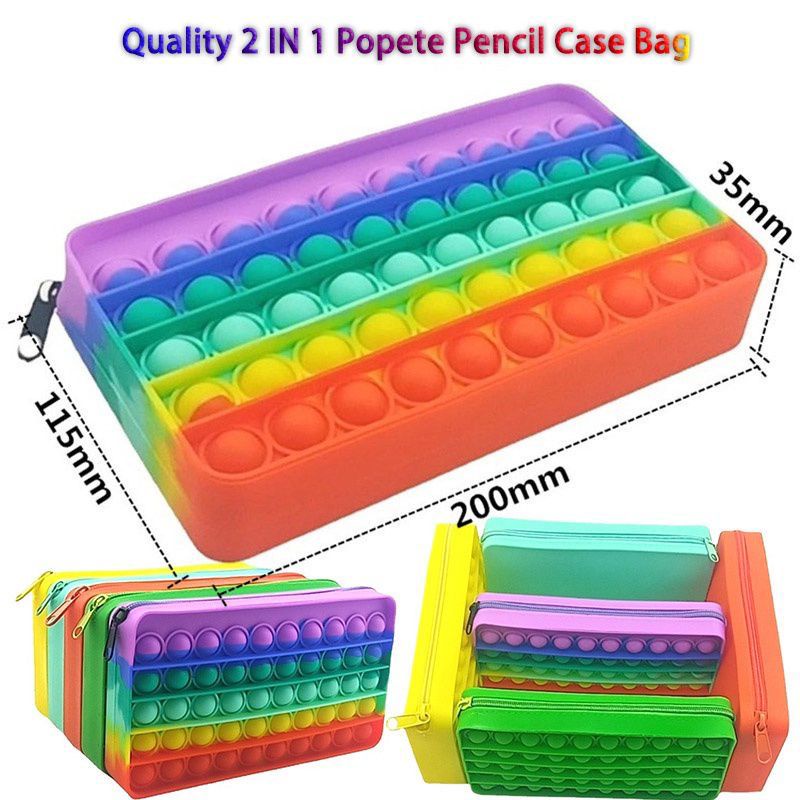 TEMPAT PENSIL POP IT / KOTAK PENSIL POPIT