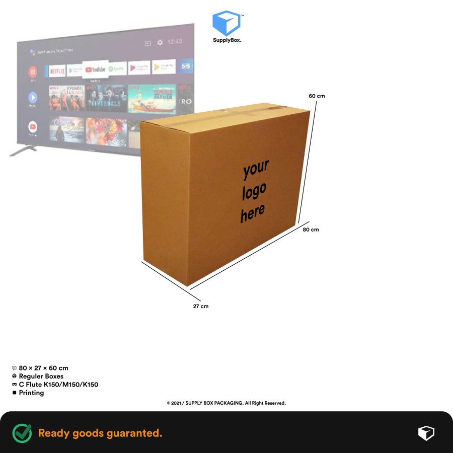 

KARDUS BOX PACKAGING PRINTING 80x27x60 cm | Kardus | Cardboard