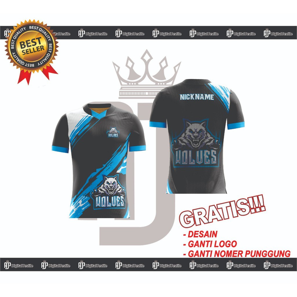 JERSEY ATASAN FULL PRINTING BEBAS DESAIN