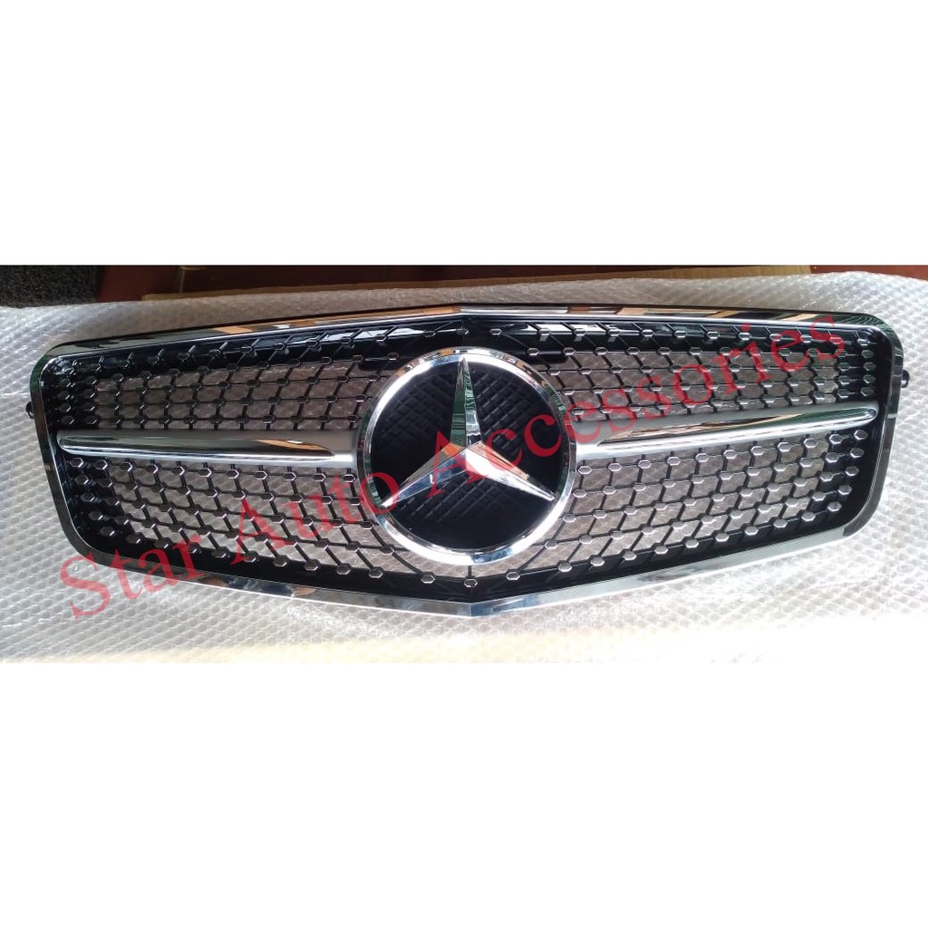 Grill Diamond Mercedes Benz W212 Pre Facelift List Silver