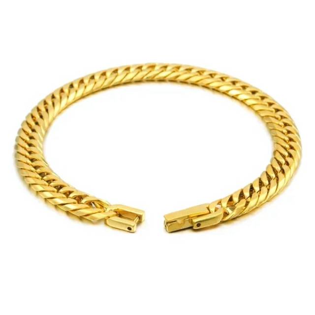 Gelang Pria Gold Titanium