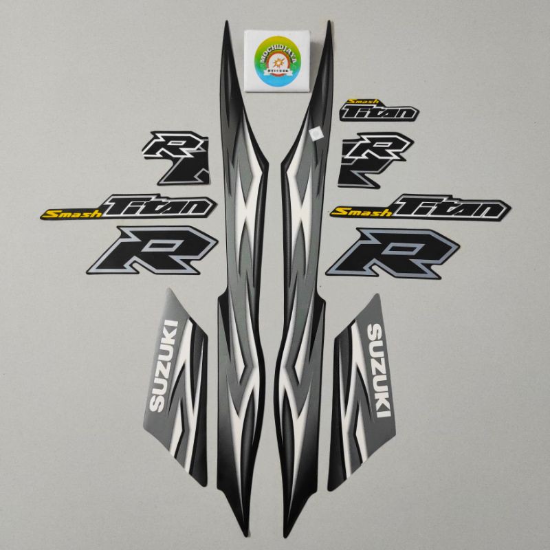 Striping Suzuki Smash RR Titan 2010 Hitam stiker list body motor Suzuki Smash RR Titan terbaik