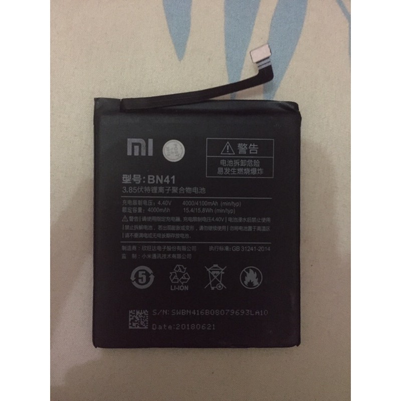 Batre Tanam Xiaomi Note 4X/Note 4 (BN41) Original