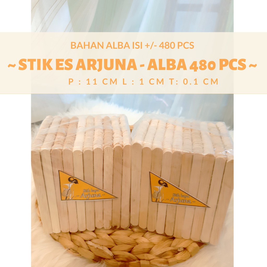

Stik Kayu Es Krim isi 500 pcs Stick Ice Cream / stik Arjuna, Stik Es Krim