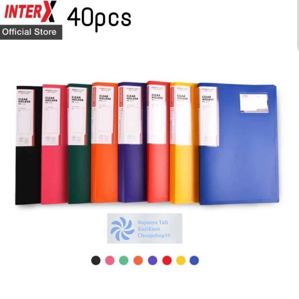 

(H2X3) Clear Holder 40 lembar Folio / F4 Folder One / Map //Stock@banyak