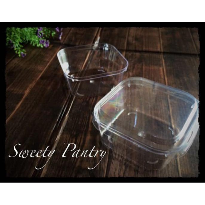 (READY COD) cup puding / cup pudding model kotak CH7575 50pcs TERMURAH