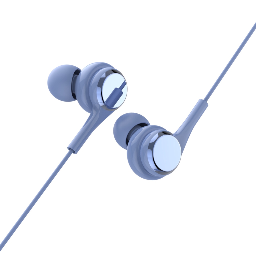 1pc Headset Earphone Sport Musik bass in-ear universal Jack 3.5mm Dengan mic Untuk Android / IOS