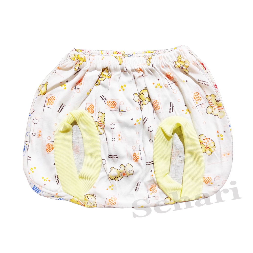 6 pcs celana pop bayi 0-3 bulan full print