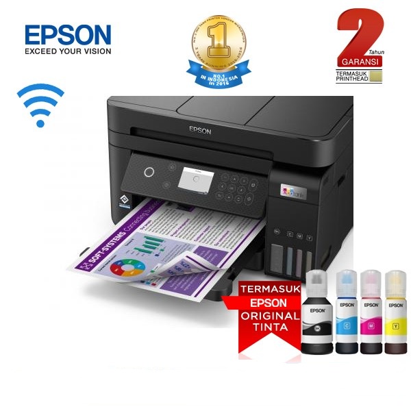 Printer Epson L6270 A4 Ink Tank Multifungsi ADF Duplex Wifi with ADF