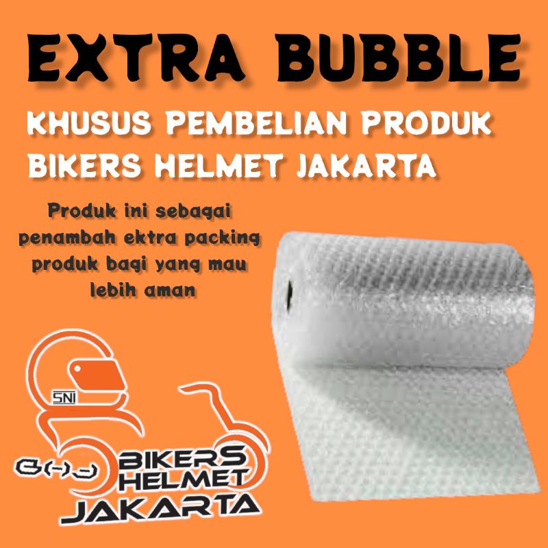 

BUBLE BUBBLE WARP TAMBAHAN PACKING HELM BIKERS HELMET JAKARTA