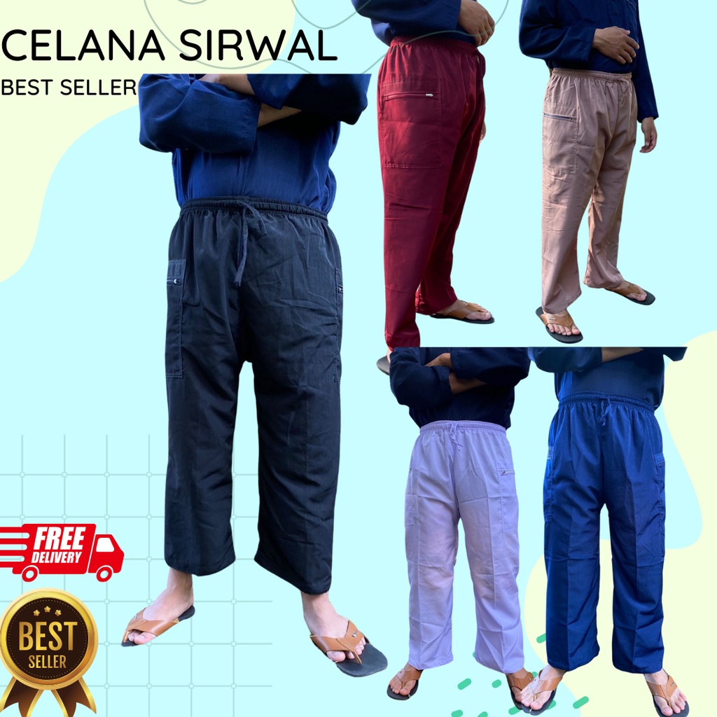 Celana Pangsi Sirwal Komprang Silat Pria Laki Laki dewasa Ukuran M L XL XXL XXXL