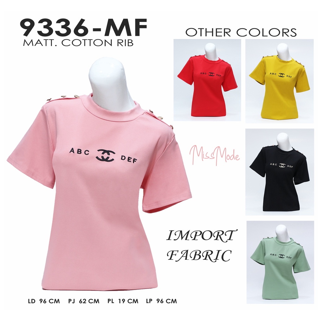 MF Kaos Lengan Pendek PART 11. Import Sablon/Bordir LD 94CM SIZE M missmode svl