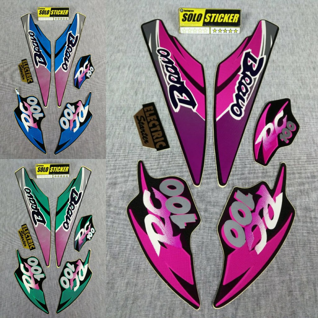 Bisa Cod Striping Sticker Motor Suzuki Rc 100 Bravo 1996l