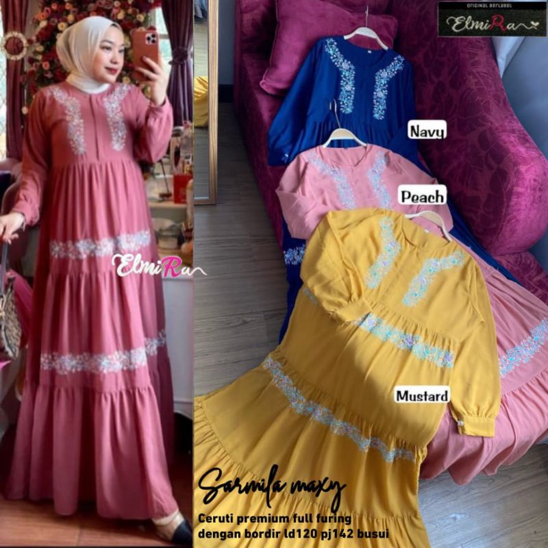 SARMILA MAXY BY ELMIRA (DRESS MUSLIMAH) Dress wanita rekomended