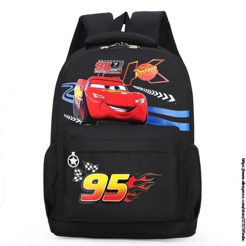 Tas Anak Sekolah CARTOON CAR 95 Anak Laki-Laki/Perempuan Tas Sekolah Anak TK/SD Laki-Laki Murah