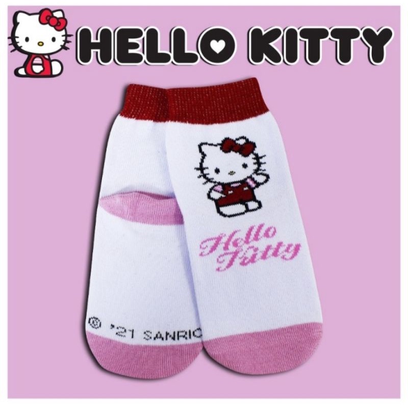 Hello Kitty Kaos Kaki Anak - Original Official Licensed Sanrio - Ankle Socks - By Robert Brown