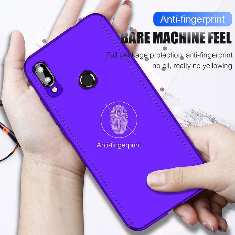 Casing Hard PC + Tempered Glass Full Body untuk Xiaomi Mi 8 Lite Mi 9 A2 Lite