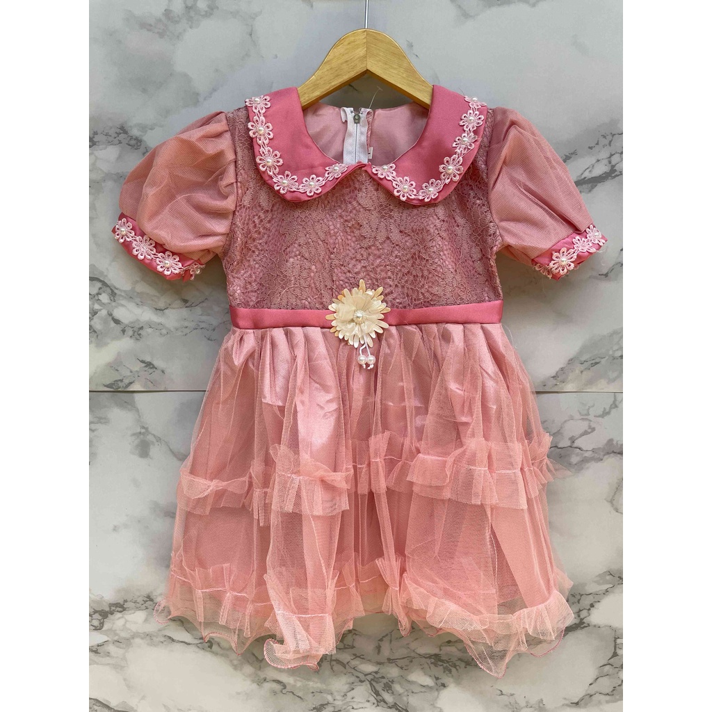 Dress Brokat Anak Perempuan Brocade corneli mix tutu Aurora 004