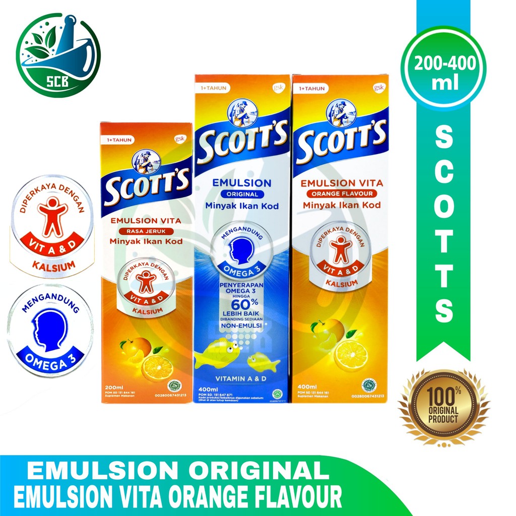 Minyak Ikan Kod Scott's Emulsion