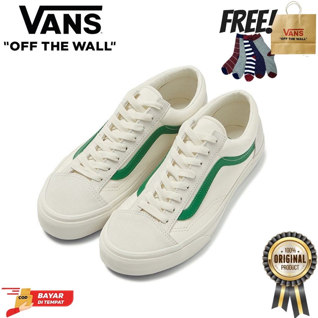 SALE DISKON! VANS STYLE 36 MARSMELLOW 'JOLLY GREEN' 100% ORIGINAL BNIB