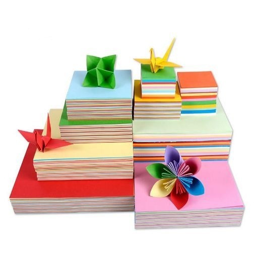 Origami Paper - Kertas Origami Polos 10 Warna (100pcs)