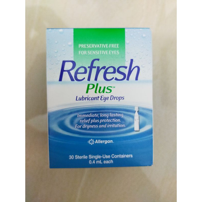 Jual Refresh Plus Lubricant Eye Drops ( 0.4ml X 30s ) Exp 8.2023 | Shopee Indonesia