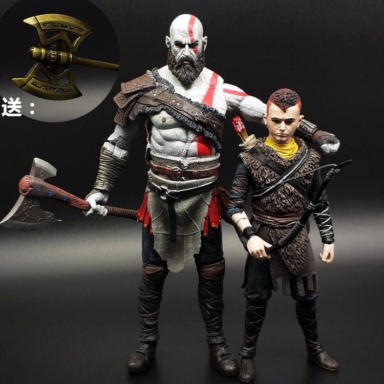 action figure kratos e atreus