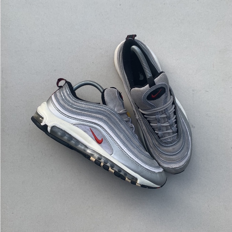 SEPATU NIKE AIRMAX 97 SILVER GREY SIZE 40 | SECOND BRANDED