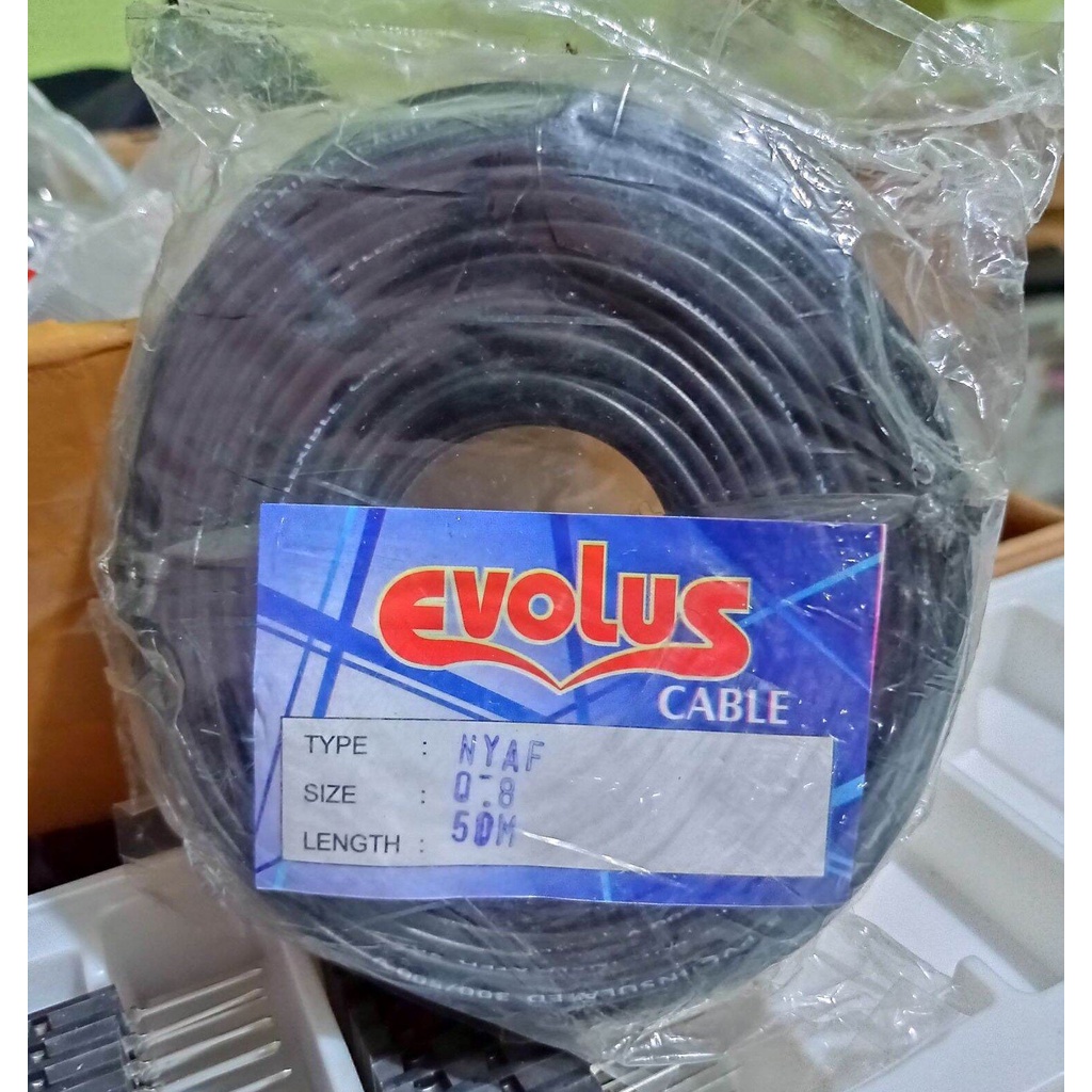 1 METER KABEL SERABUT TUNGGAL  Nyaf 0.8 MM
