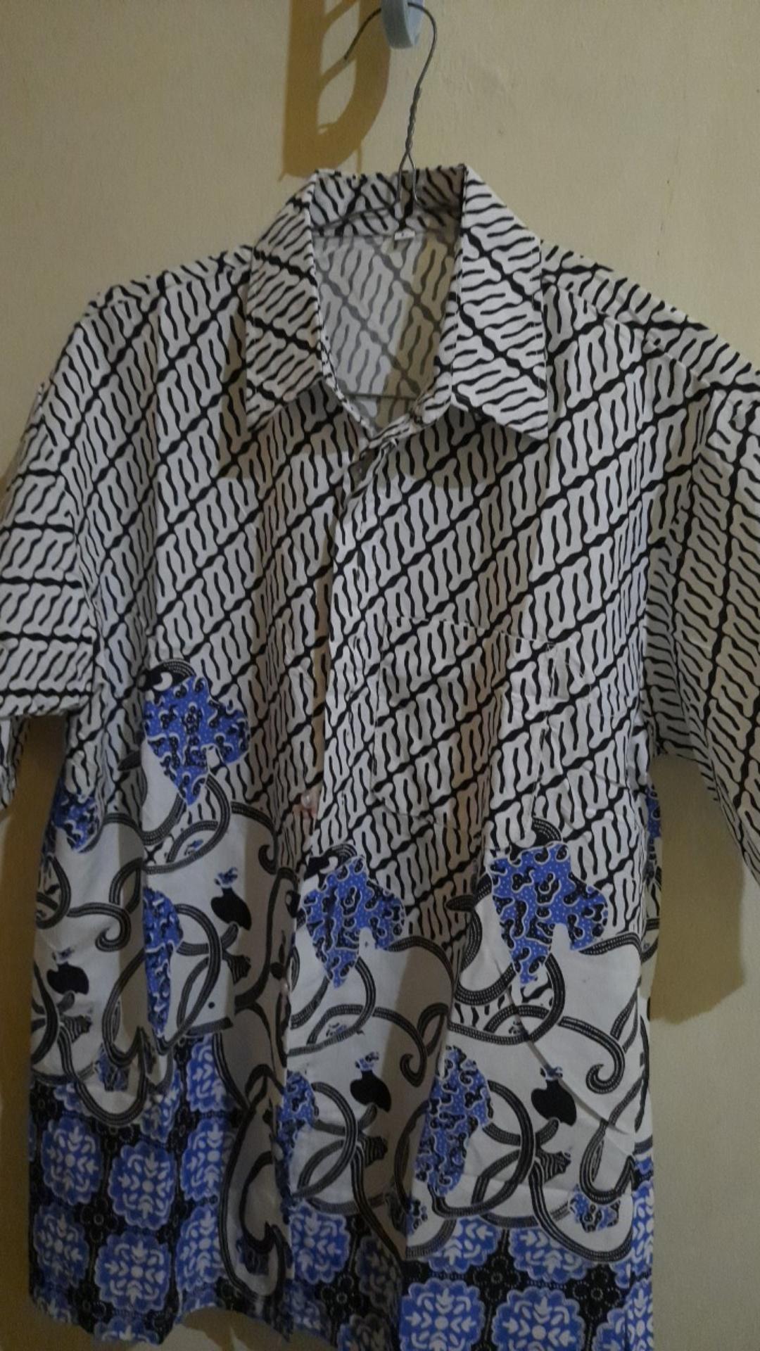 Size M L Xl Xxl New Kemejapria Lengan Pendek 848vo Pilot Pangkat 4029ys Batik Pria Turambi