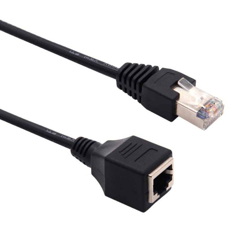 Btsg RJ45 Cat6 Extension Patch Cable Extender Lan Male To Female Cord Untuk Router Modem Untuk Smart TV PC Komputer Lapto