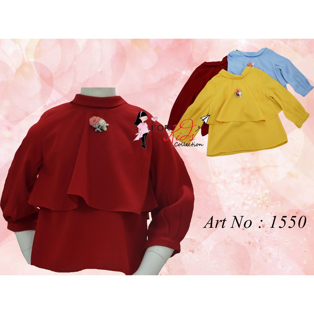 Blouse anak perempuan tingkat