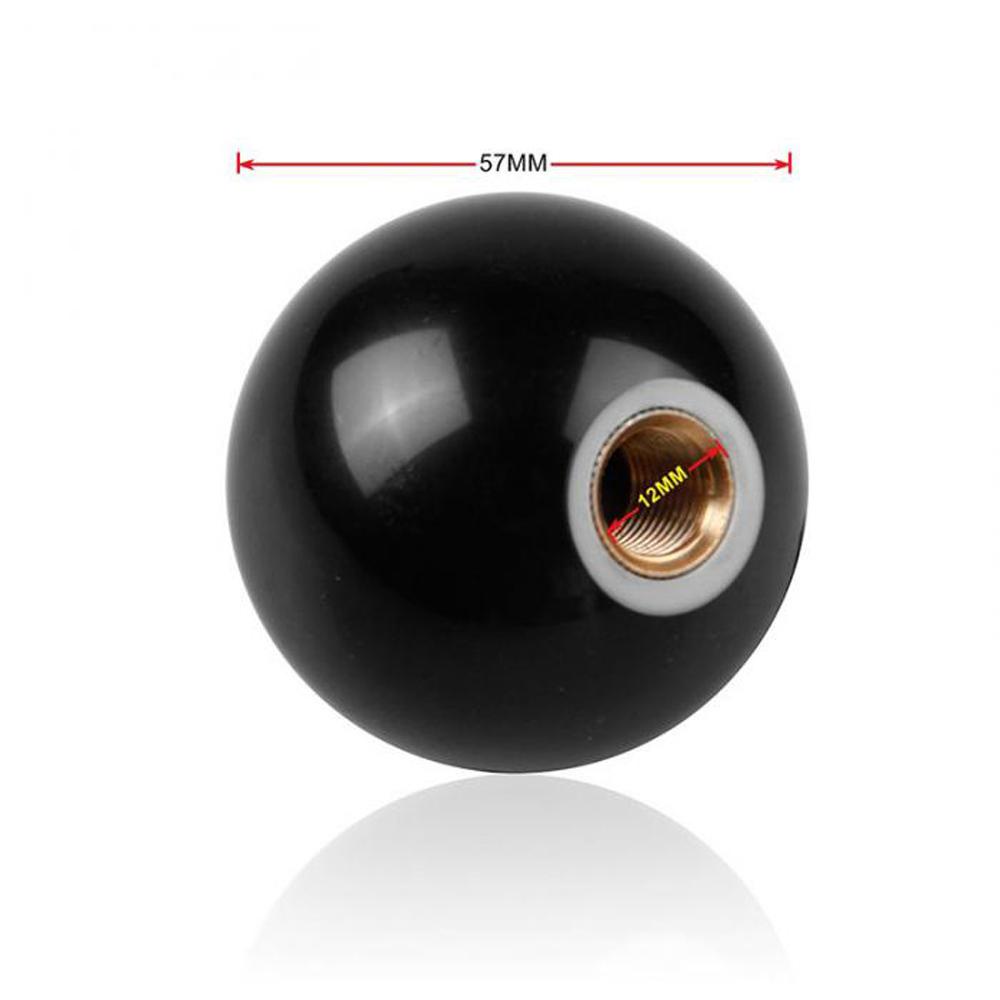 Lanfy Knob Tuas Perseneling Mobil Universal Bentuk Bola Billiard 8 Bahan Akrilik