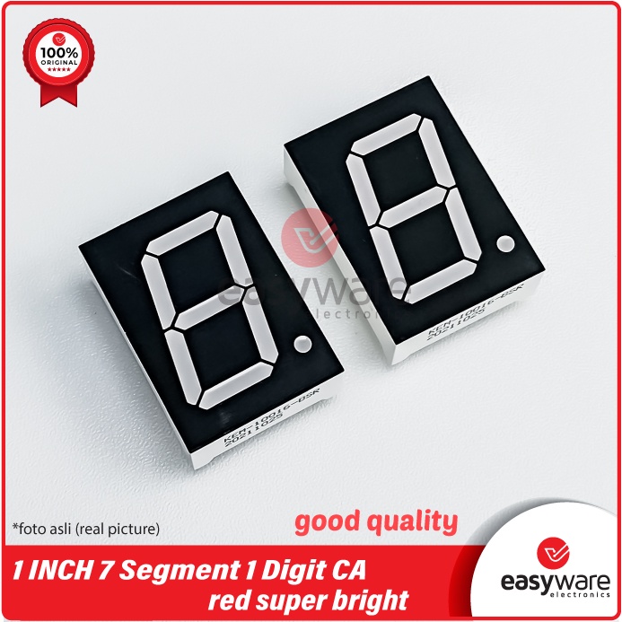 7 Segment 1 INCH CA Super Bright KEM Original LED SEVEN SEGMENT