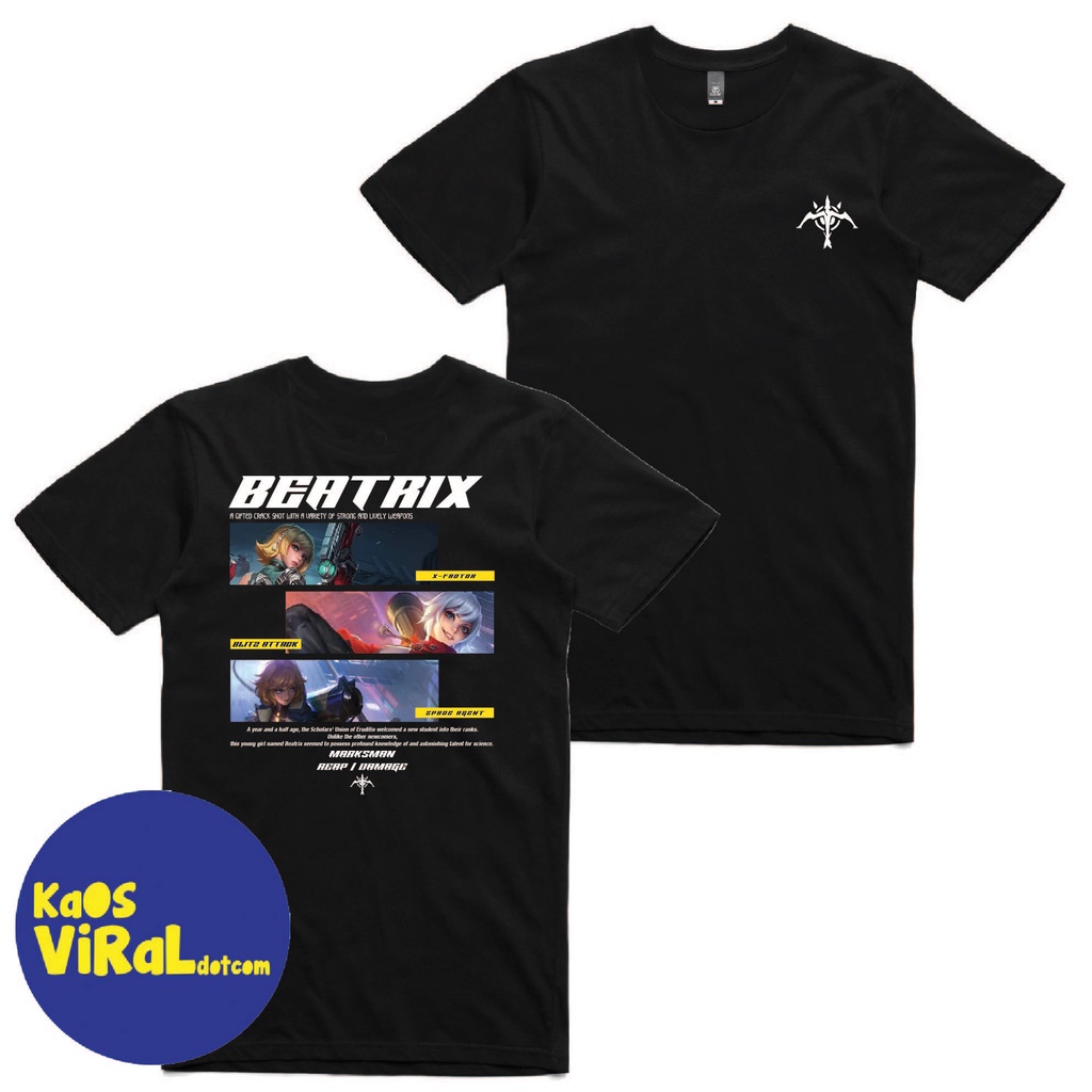 BAJU KAOS GAMING MLBB CUSTOM SKIN HEROES COMBED 30S UNISEX