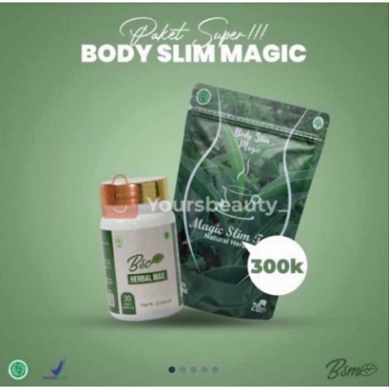 Body slim magic tea (Paket Super Perontok Lemak)
