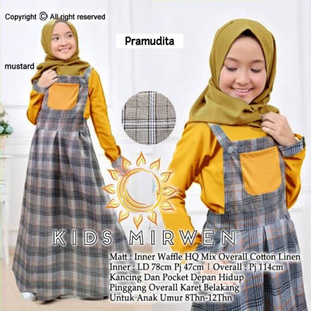 Kids mirwen overall set