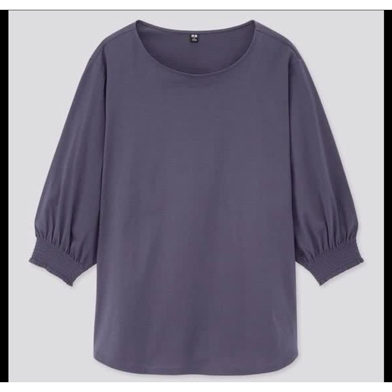 UNIQLO T-SHIRT KATUN MERCERIZED SHIRRING