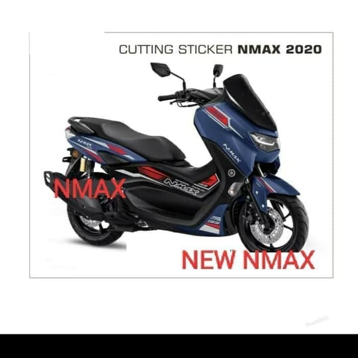 STRIPING CUTTING STICKER NEW NMAX 2020 MOTOR BIRU 0211