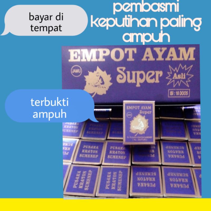 EMPOT AYAM MADURA ASLI OBAT PERAPAT MISSV ORIGINAL / MPOT AYAM ORIGINAL. BIKIN BERDENYUT