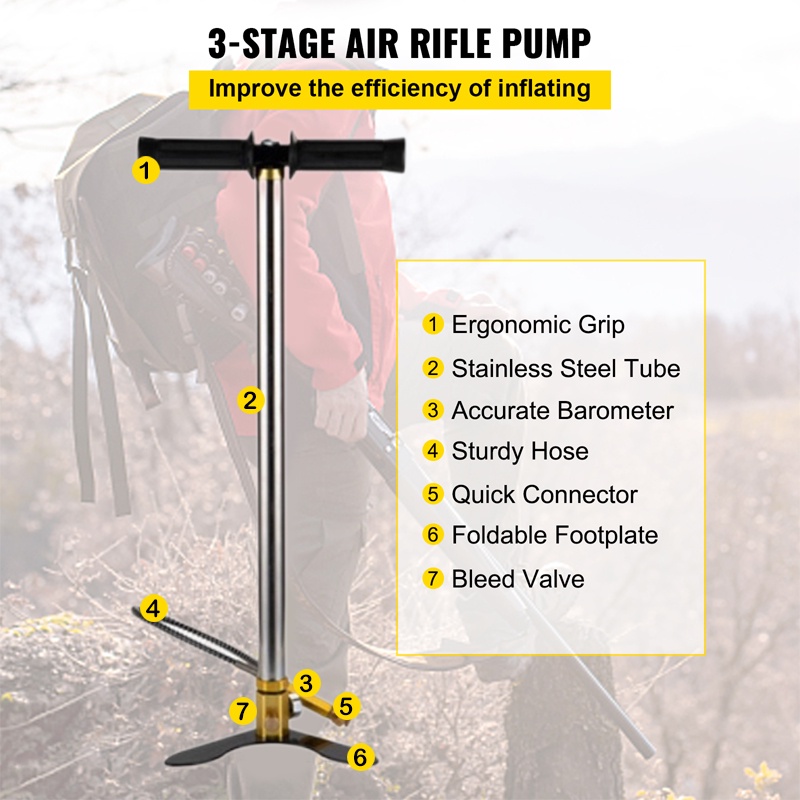 Pompa Pcp Murah 6000 Psi Stainles Steel Pompa Pcp Sniper Pompa Pcp barracuda 40MPA