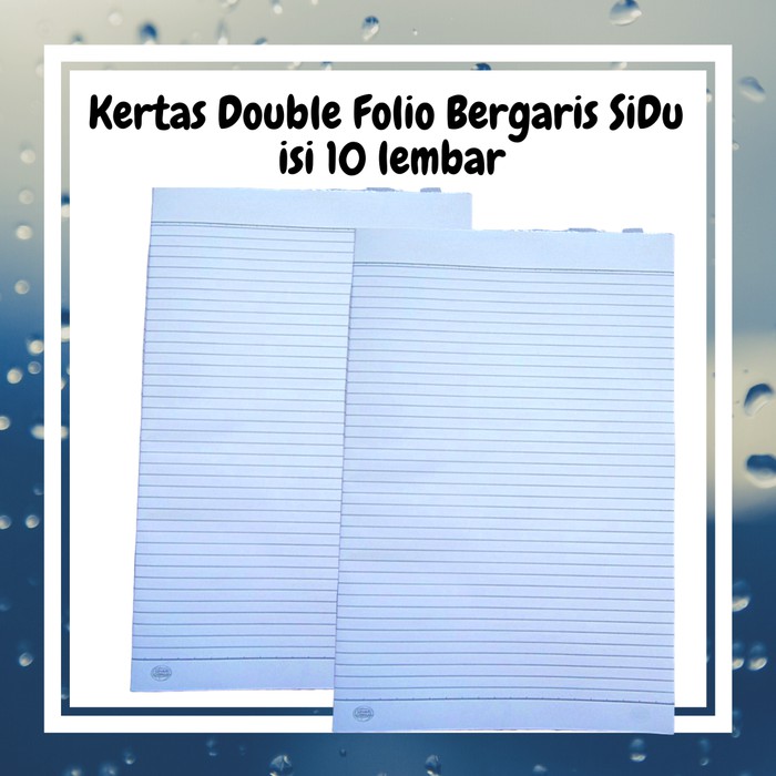 

Kertas Double Folio Bergaris SiDu isi 10 lembar