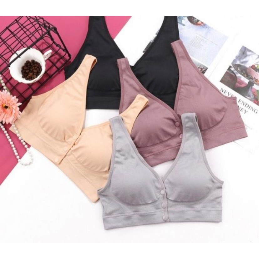 Bra BH menyusui tanpa kawat T1809 / T7073 bahan rajut halus nyaman