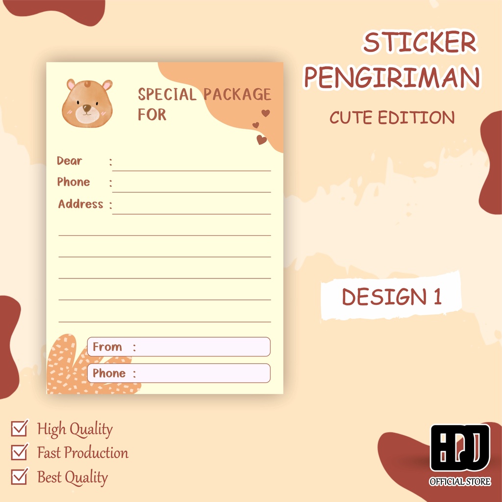 

STICKER LABEL PENGIRIMAN OLSHOP / LABEL PENGIRIMAN OLSHOP / CUTE EDITION / SHIPPING LABEL / STICKER LABEL